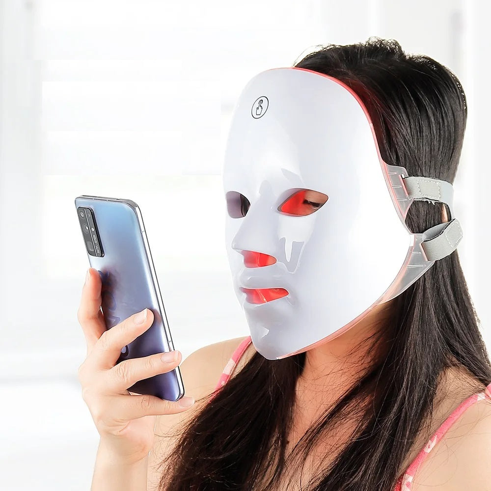 Máscara LED de Rejuvenecimiento Facial - LumiGlow Mask™